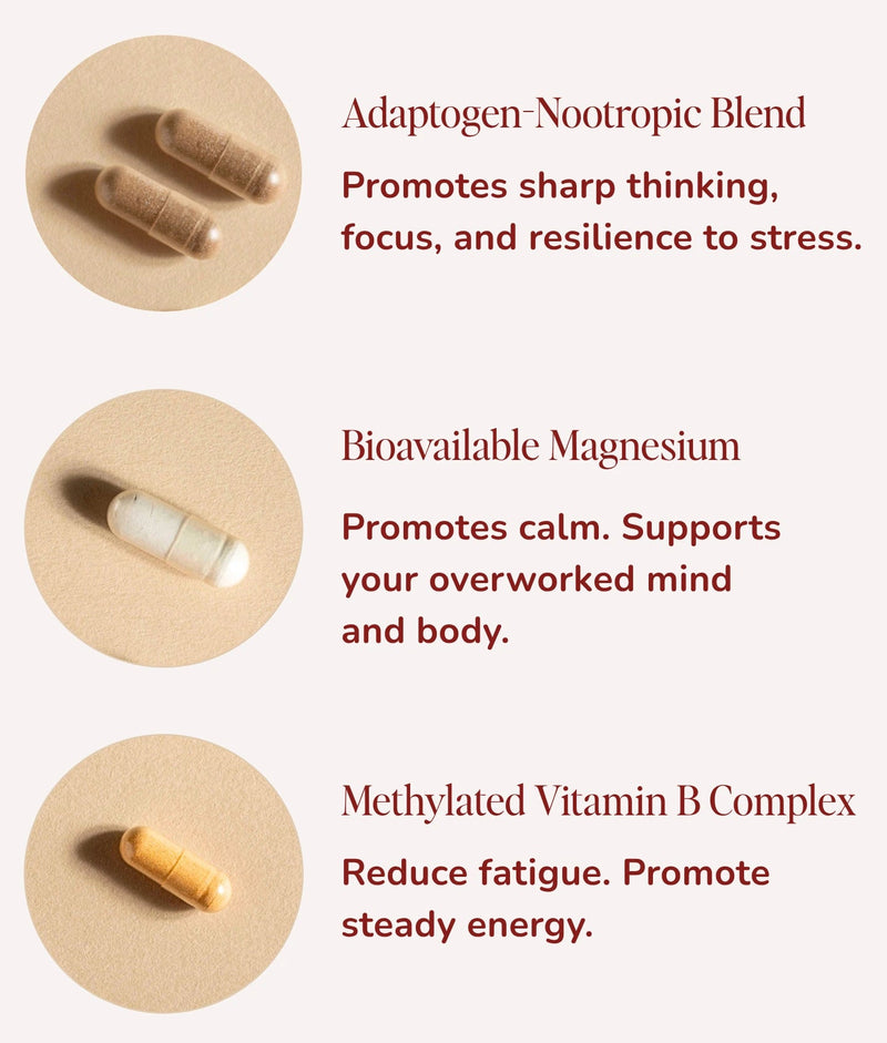 4 capsules in each pack of Nuwa Productivity Supplements