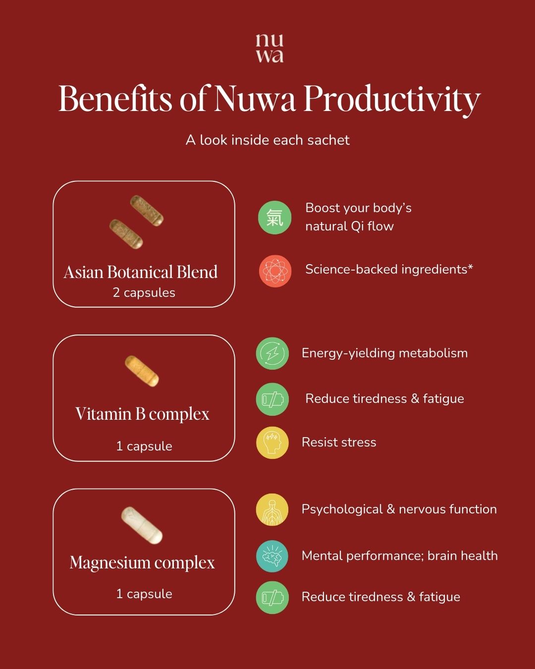 Productivity | Supplement Box with Pre-packed Sachets